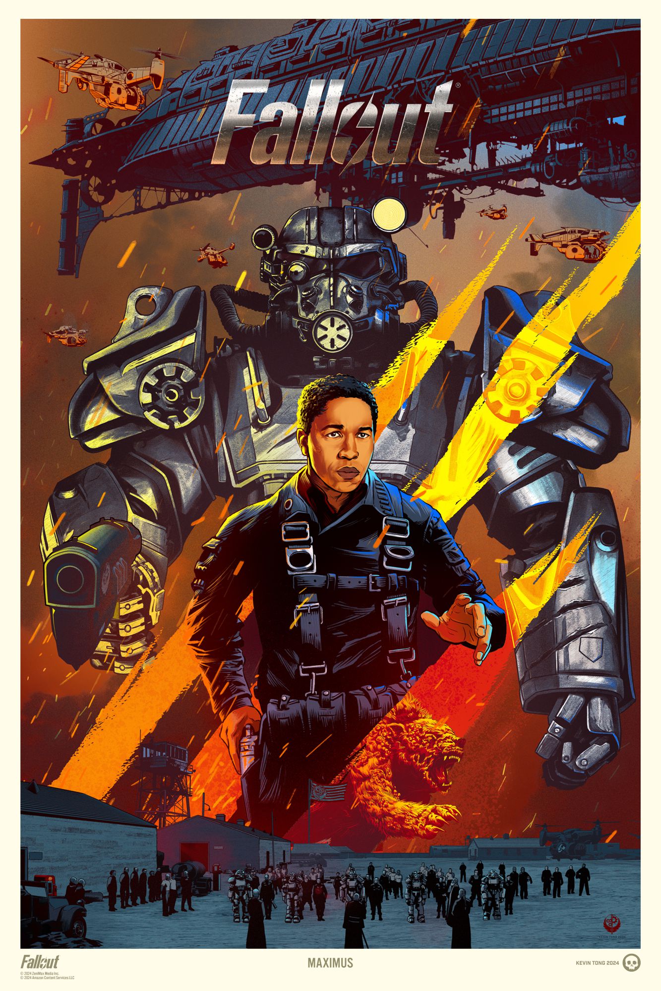 Fallout - Maximus 16 x 24 Lithograph Poster by Kevin Tong