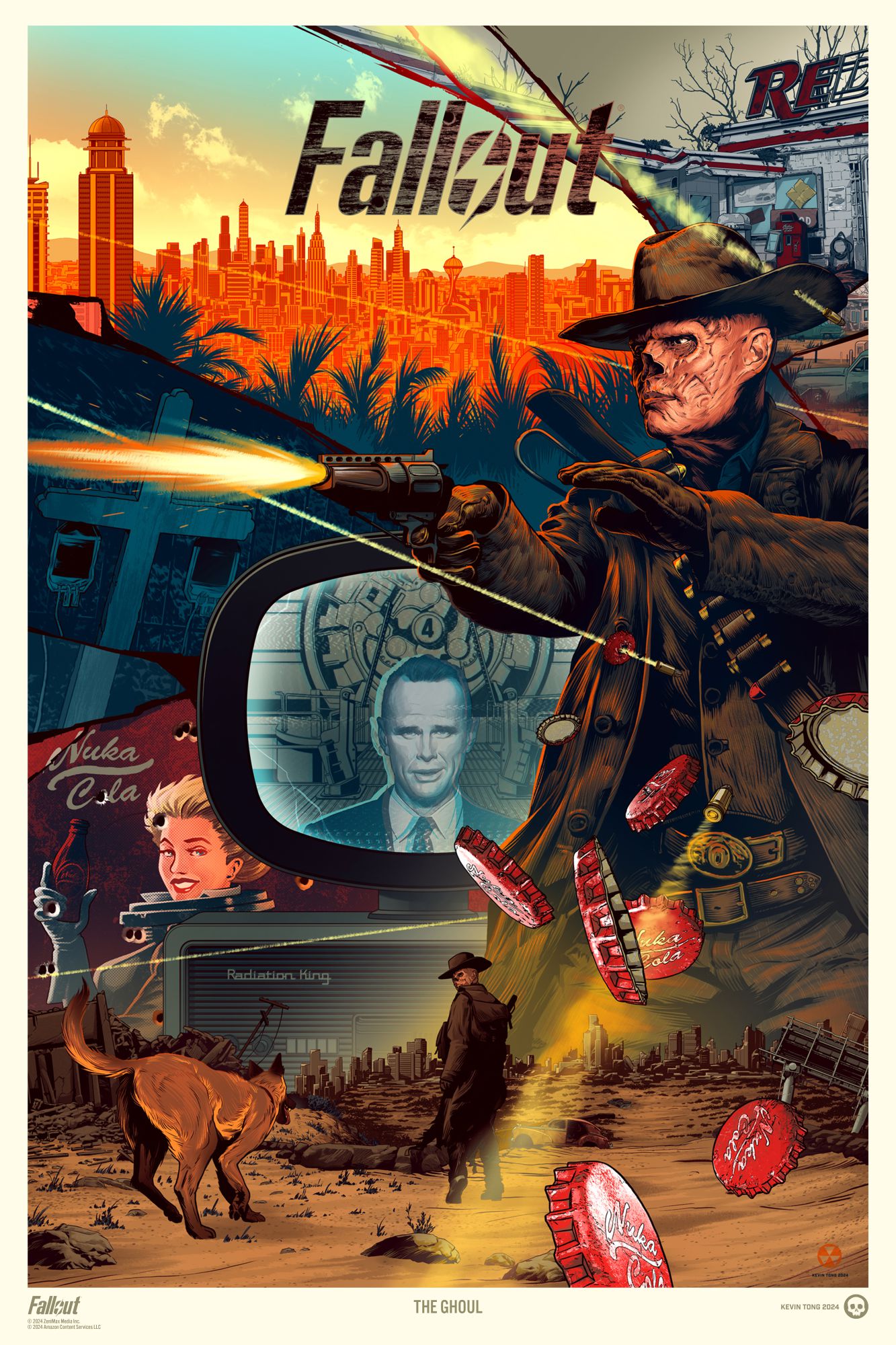Fallout - The Ghoul 16 x 24 Lithograph Poster by Kevin Tong
