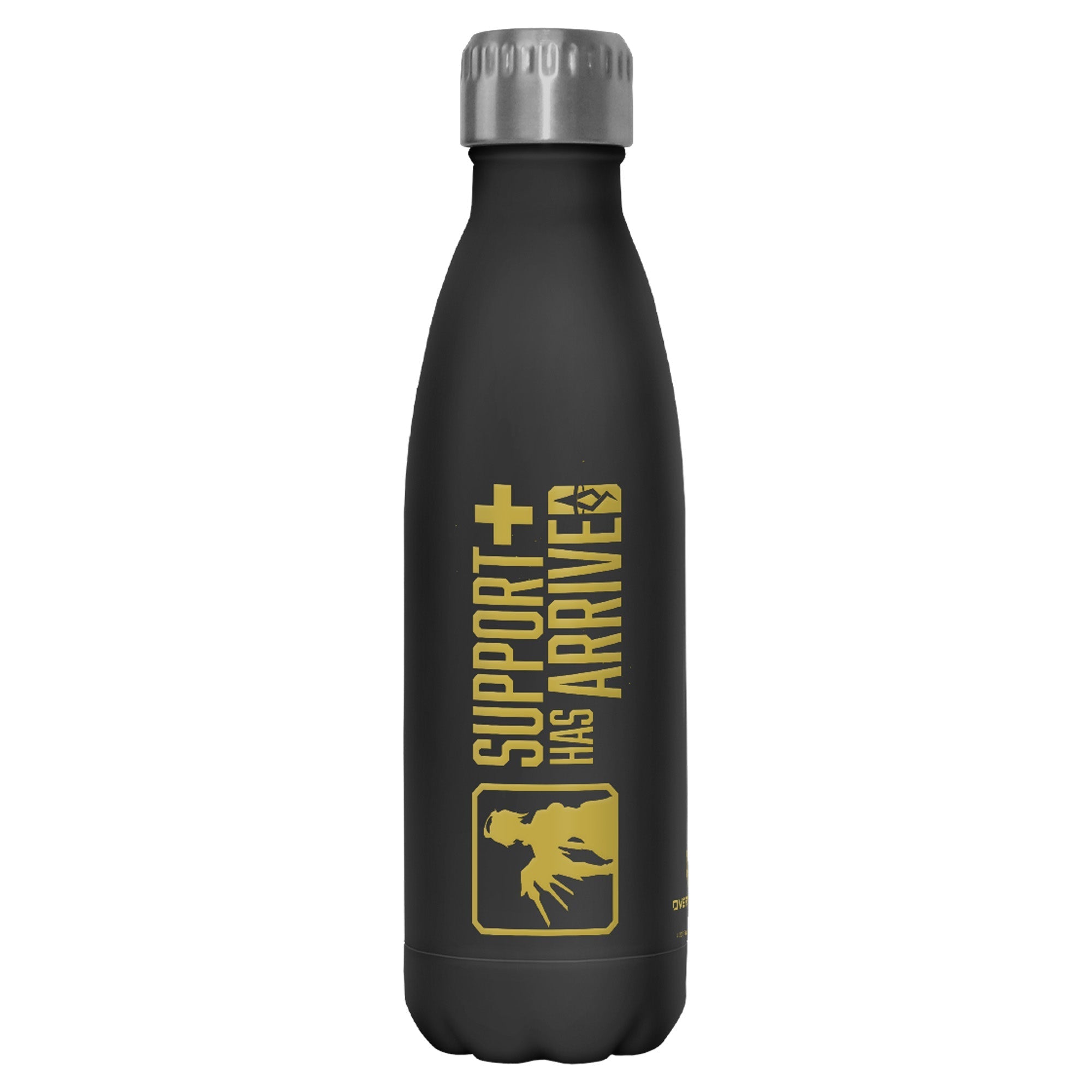 Overwatch - Support Has Arrived - Black 17 oz Stainless Steel Bottle