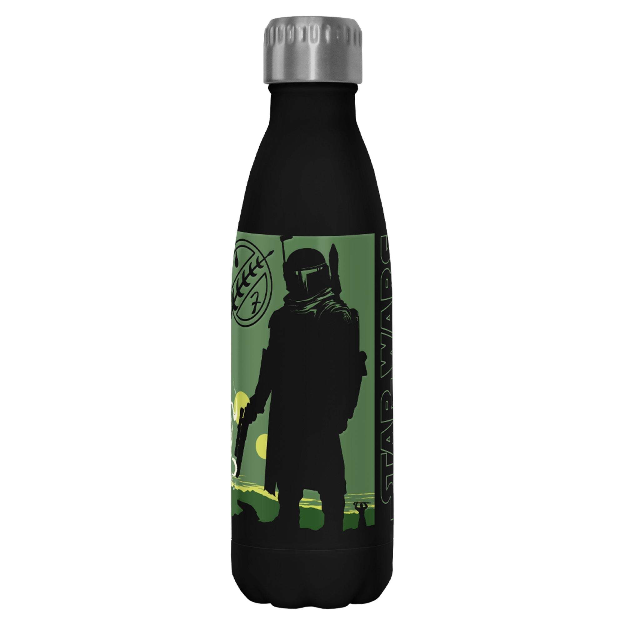 Star Wars - Bouny Hunter For Hire - Black 17 oz Stainless Steel Bottle
